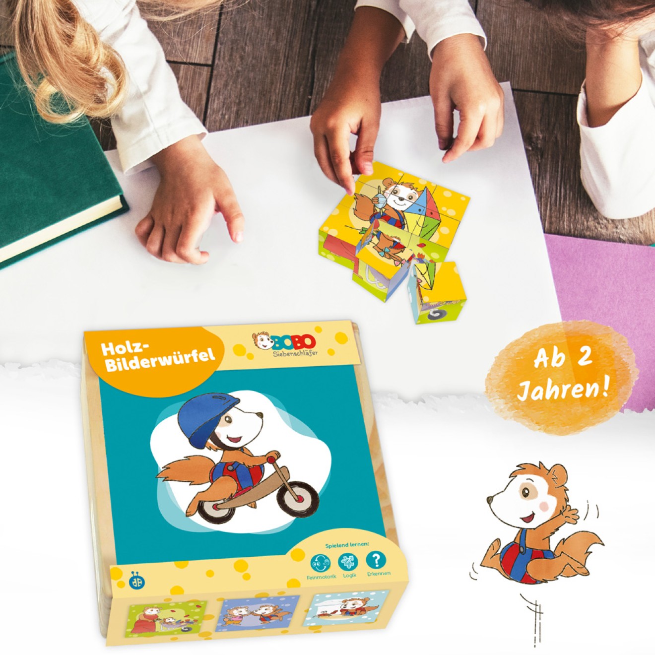 BOBO SIEBENSCHLÄFER Bilderwürfel Puzzle