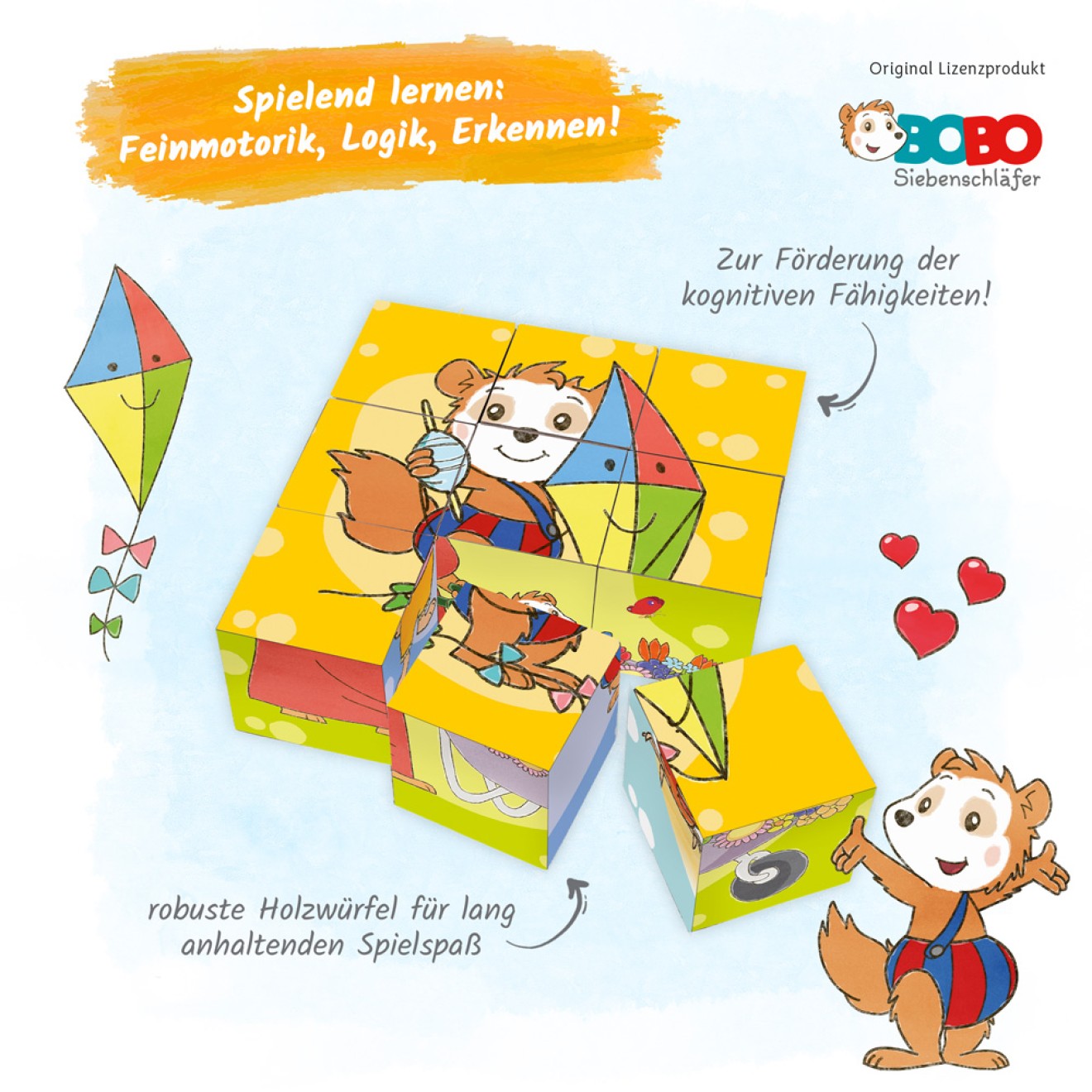 BOBO SIEBENSCHLÄFER Bilderwürfel Puzzle