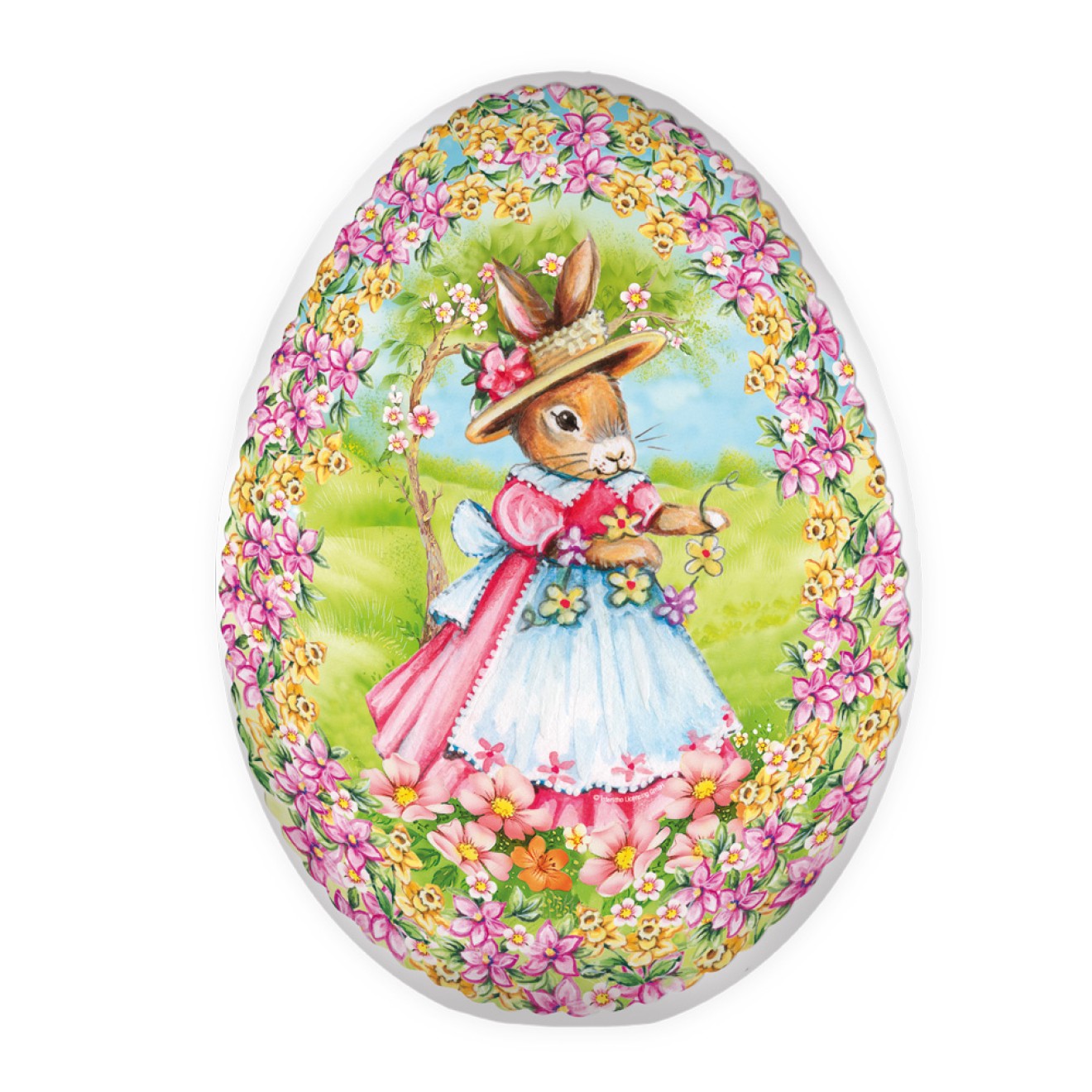 Osterei zum Befüllen 15 cm Hasenmädchen Füllei Pappei