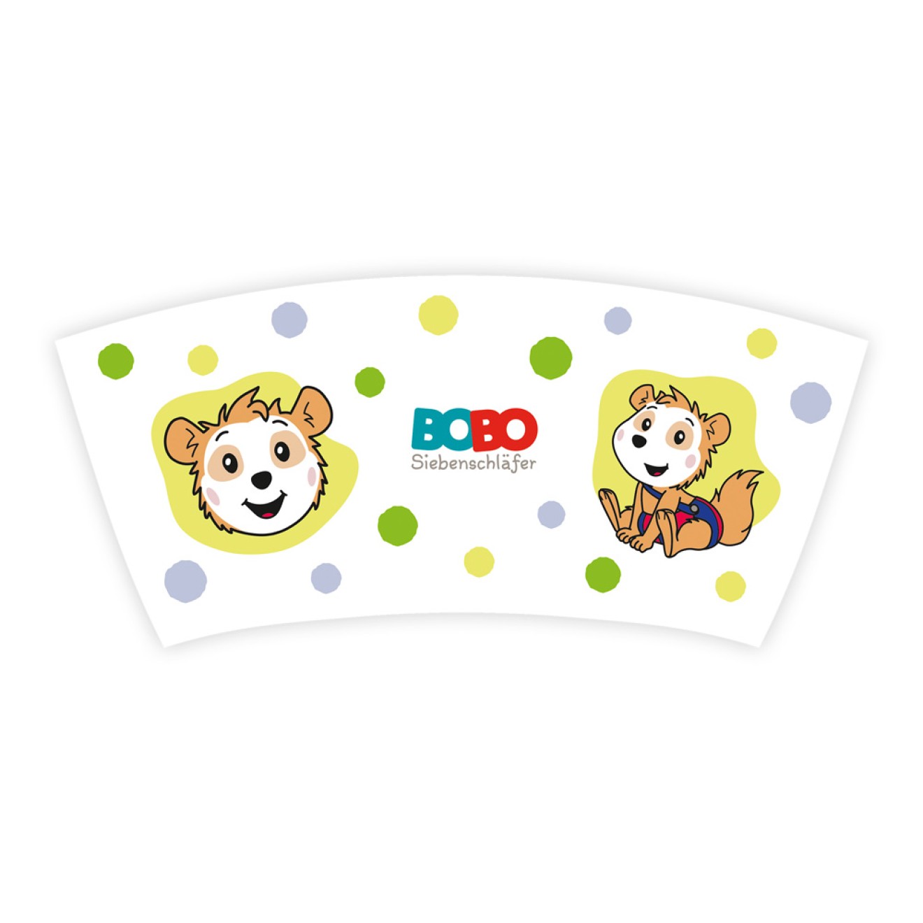 Kindertasse BOBO Punkte grün