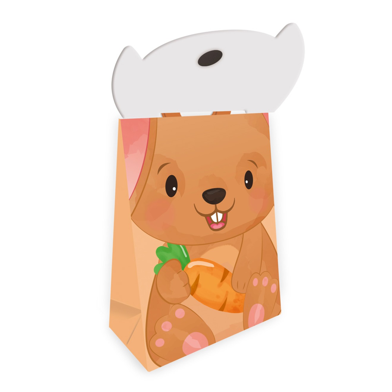 Geschenktasche mit Verschluss "Hase"