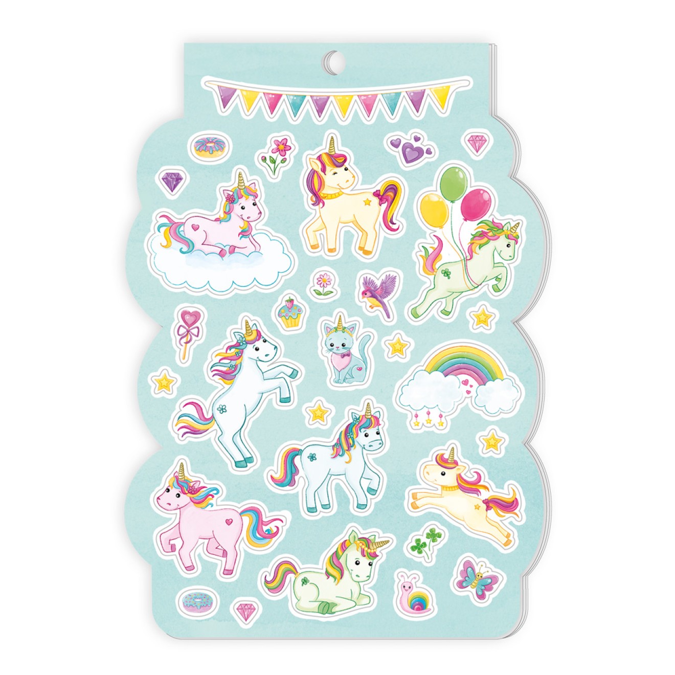 Stickerblock "Einhornwelt"