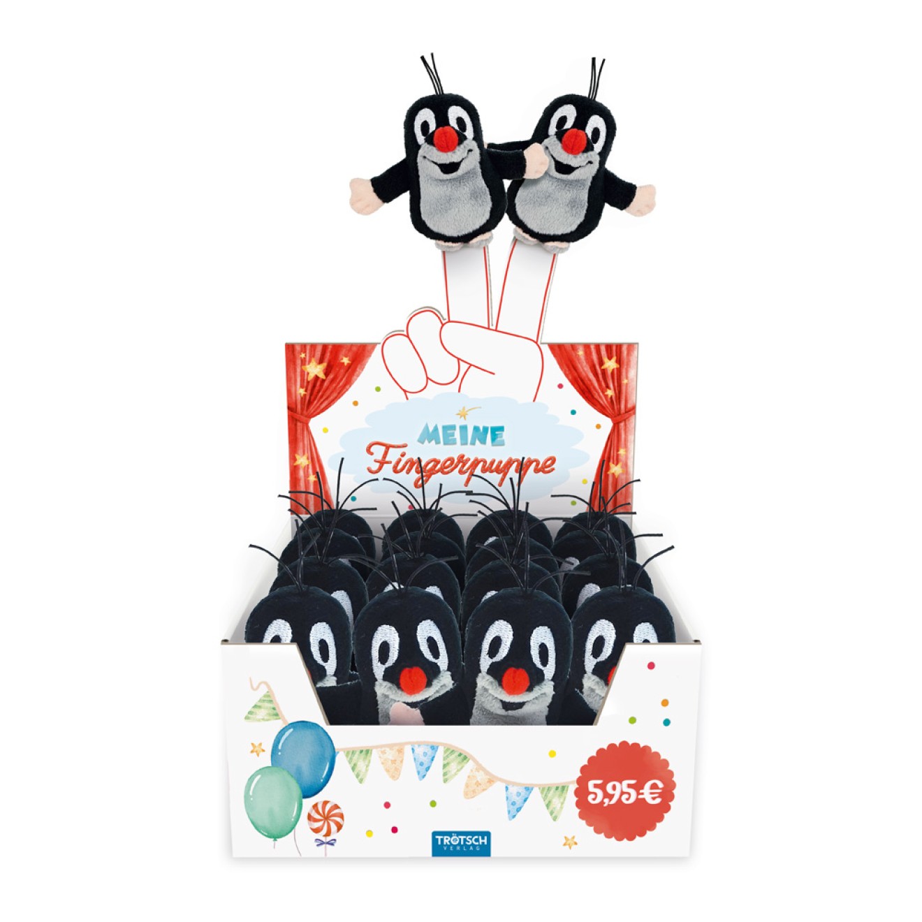 Der kleine Maulwurf Fingerpuppe aus Plüsch