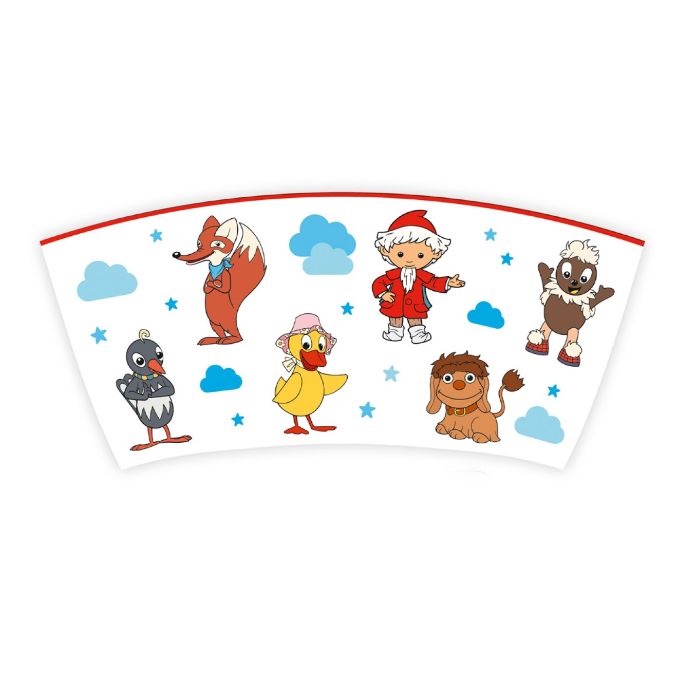 Unser Sandmännchen Kindertasse Geschenktasse aus Porzellan Sandmännchen und Freunde