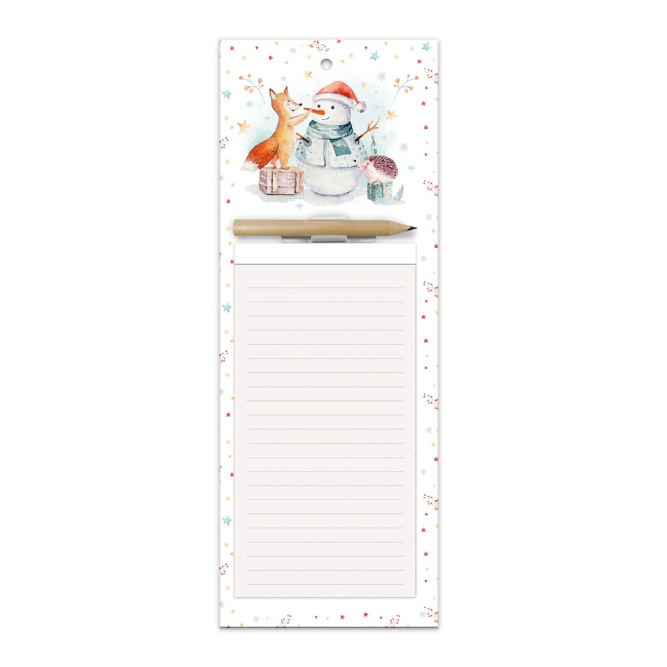 Notizblock mit Stift "Winterwald"