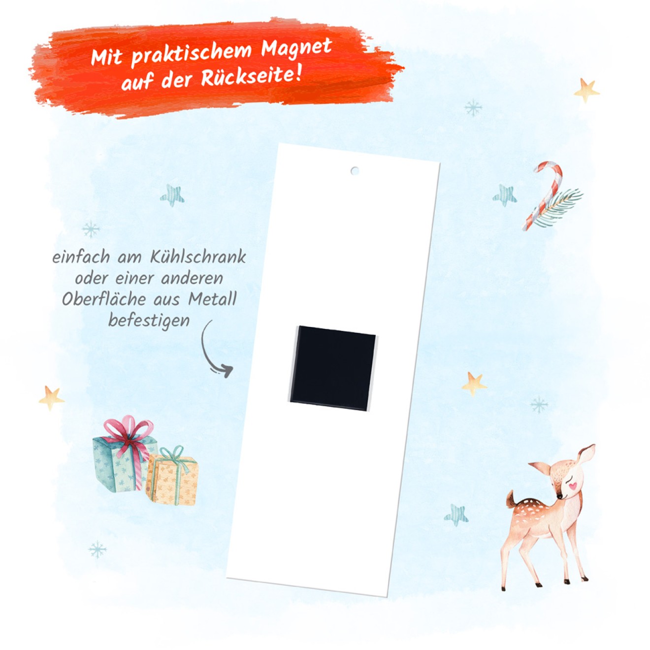 Notizblock mit Stift "Winterwald"