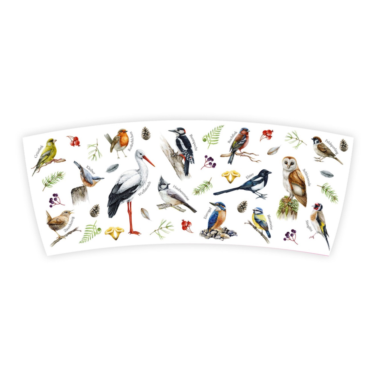 Tasse im Vogelhäuschen "Unsere Vogelwelt"