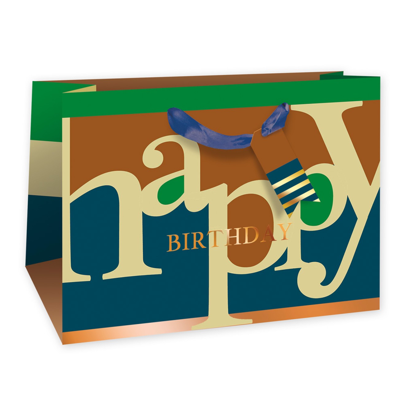 Geschenktasche quer "Happy Birthday"
