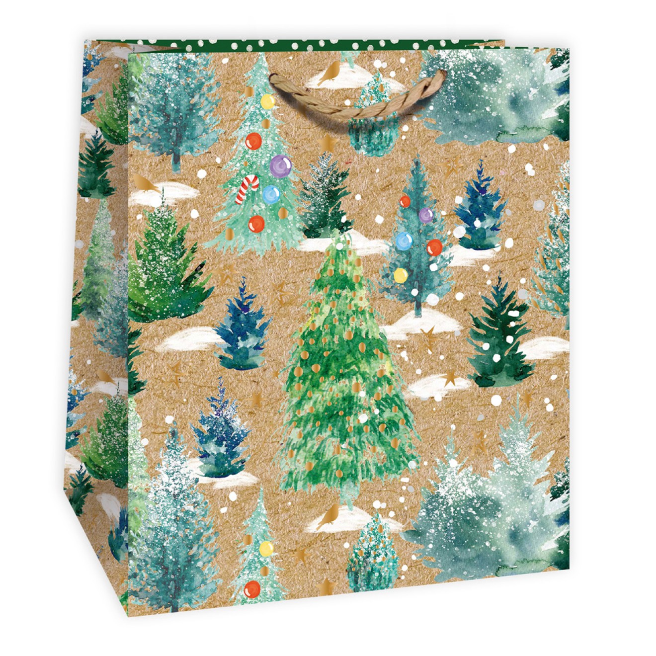 Weihnchtstasche Kraftpapier medium