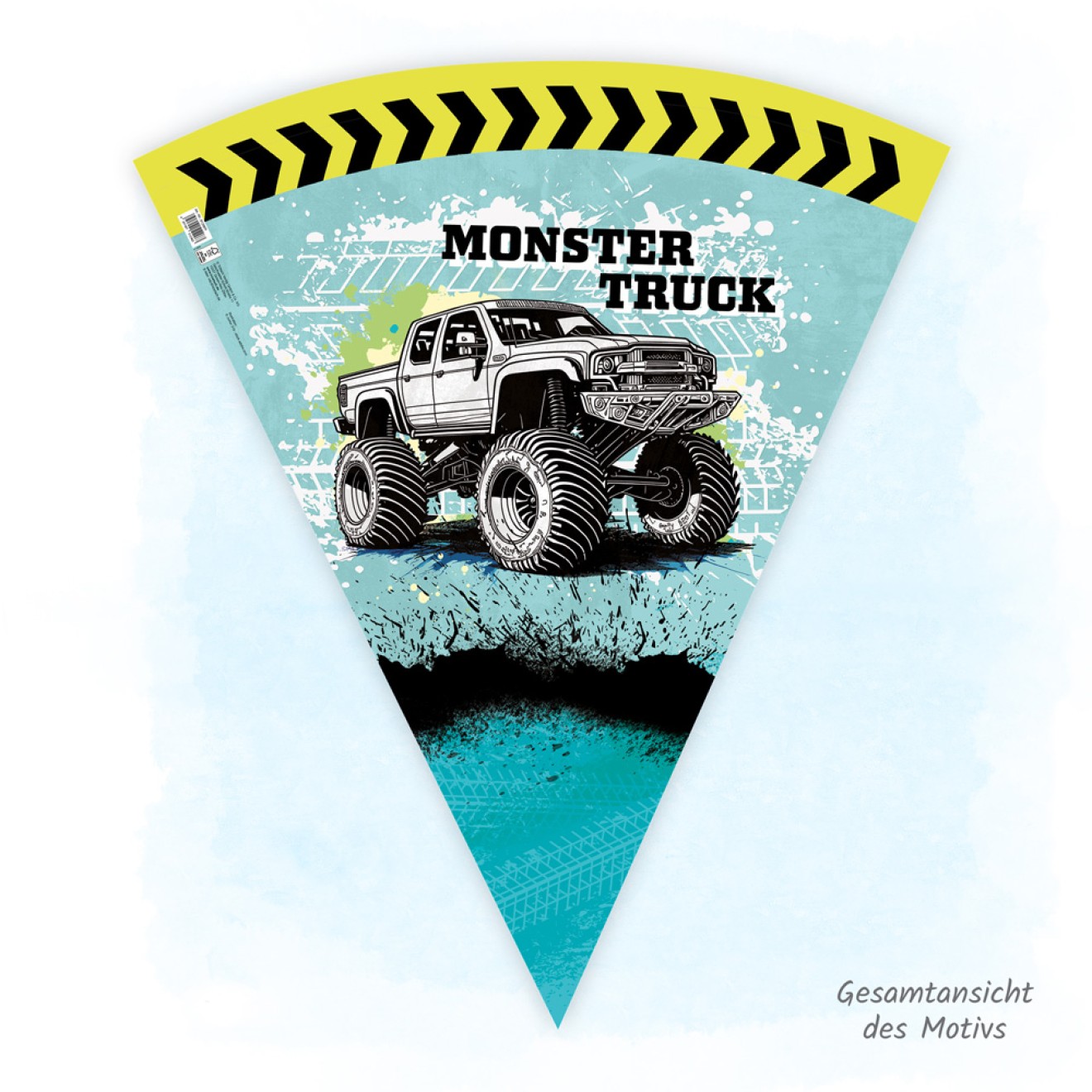 Schultüte 85cm Monstertruck