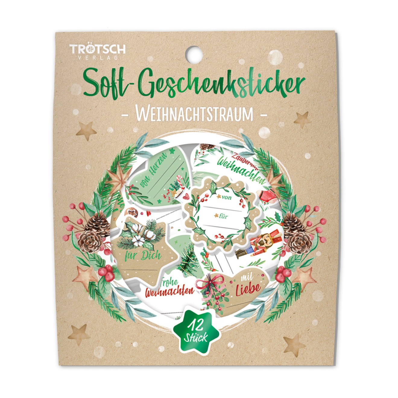 Soft-Geschenksticker Weihnachtstraum