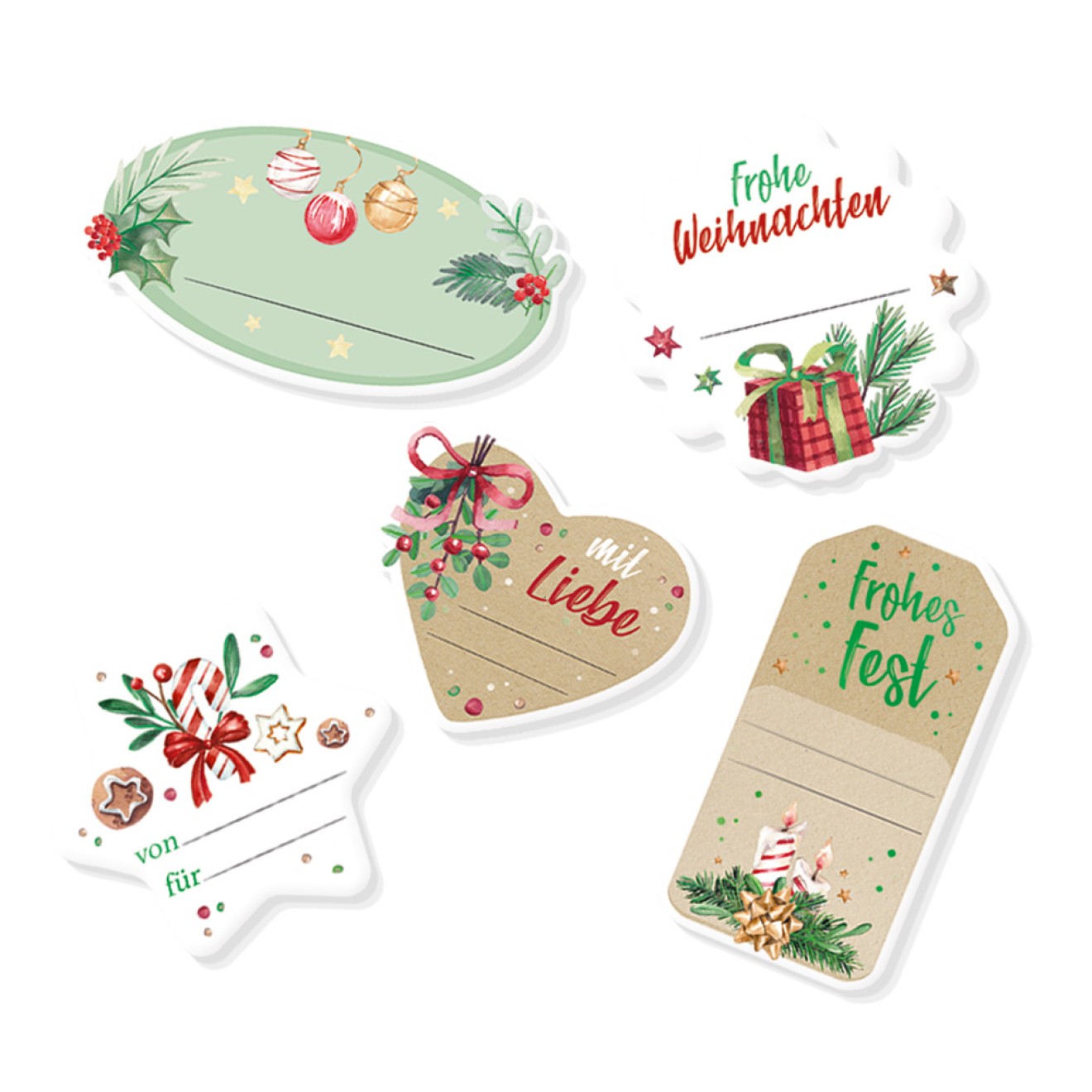 Soft-Geschenksticker Weihnachtstraum