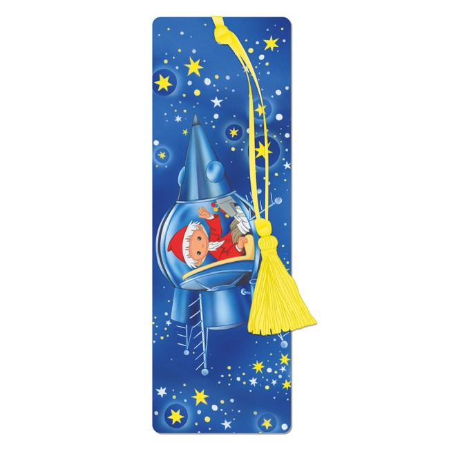 3 D Lesezeichen Sandmann Rakete