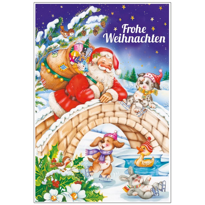 3D-D Faltkarten Lustige Weihnachtszeit