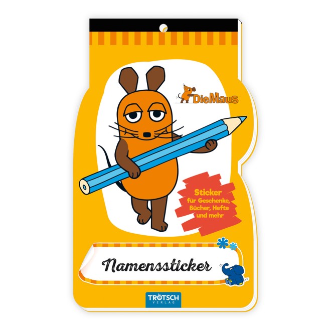 DIE MAUS Namenssticker Maus