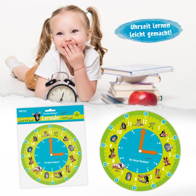 DER KLEINE MAULWURF Lernuhr " Maulwurf"