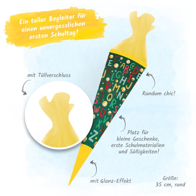 Schultüte ABC Smile 35 cm