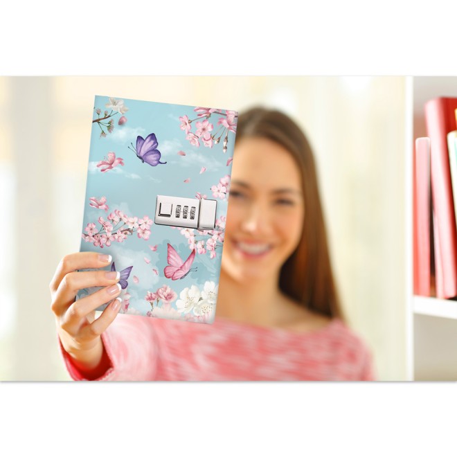 Tagebuch mit Zahlenschloss "Spring"