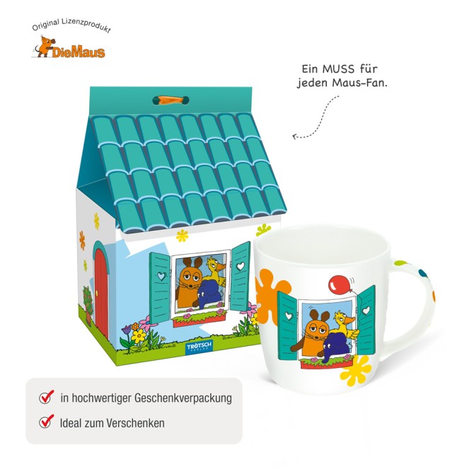 DIE MAUS Tasse im Haus "Maus und Freunde"