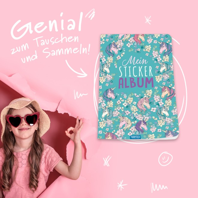 Mein Stickeralbum "Einhorn"
