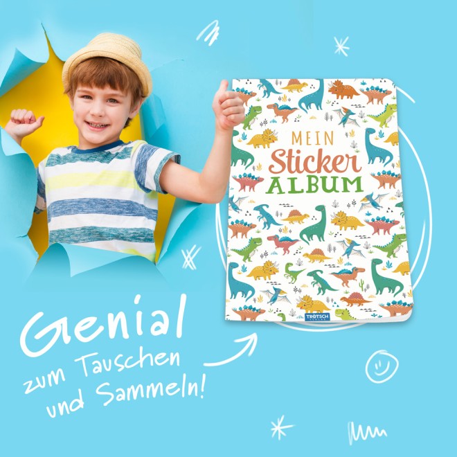Mein Stickeralbum "Dino"