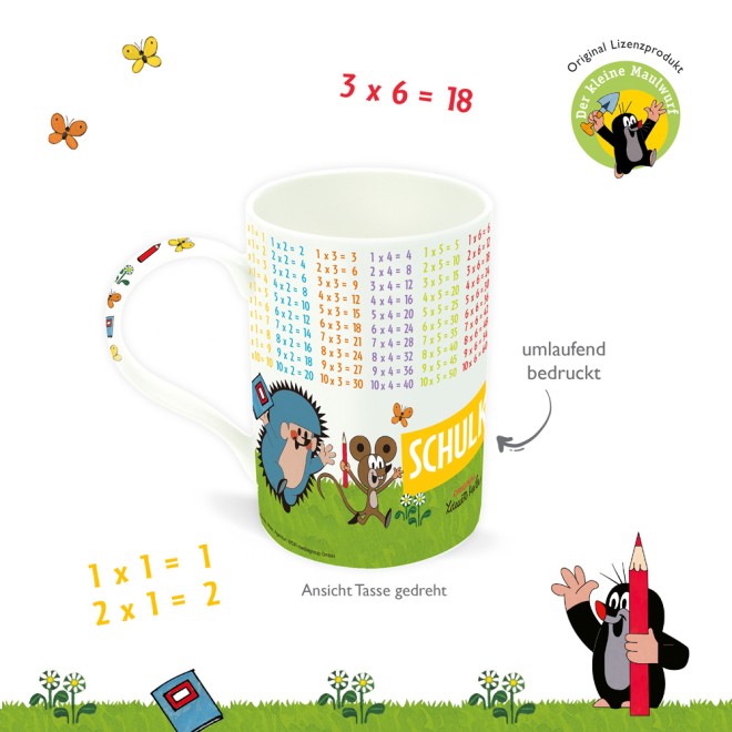 Lerntasse Maulwurf 1 x 1