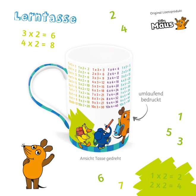 Die Maus Lerntasse 1 x 1