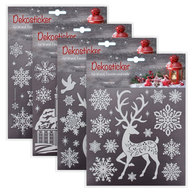 Vintage Weihnachts-Dekosticker