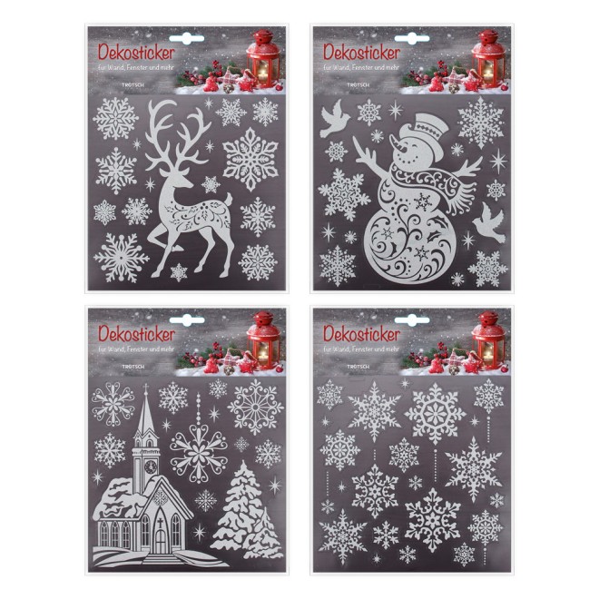 Vintage Weihnachts-Dekosticker