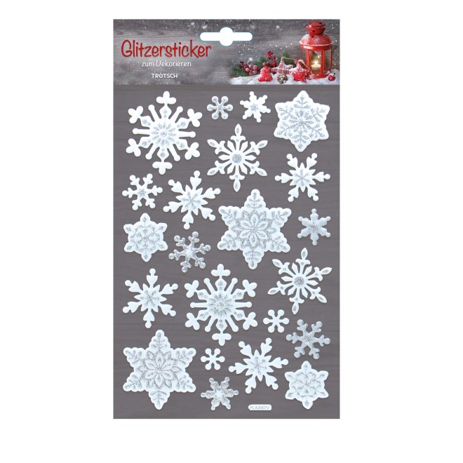 Vinatge Weihnachts-Glitzersticker