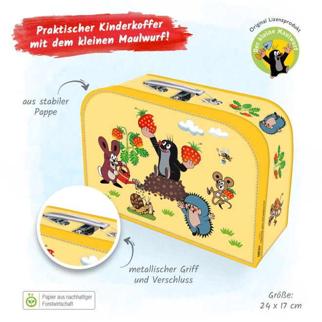 DER KLEINE MAULWURF Kinderkoffer medium Maulwurf