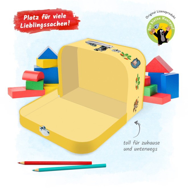 DER KLEINE MAULWURF Kinderkoffer medium Maulwurf