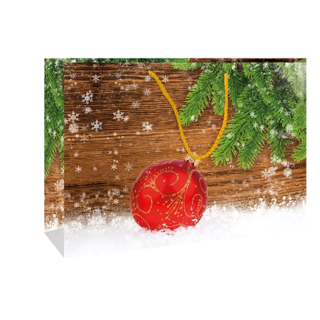 Weihnachts-Glitzertasche XL quer