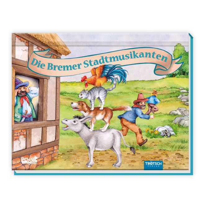 Märchenbuch/Pop-up-Buch "Die Bremer Stadtmusikanten"