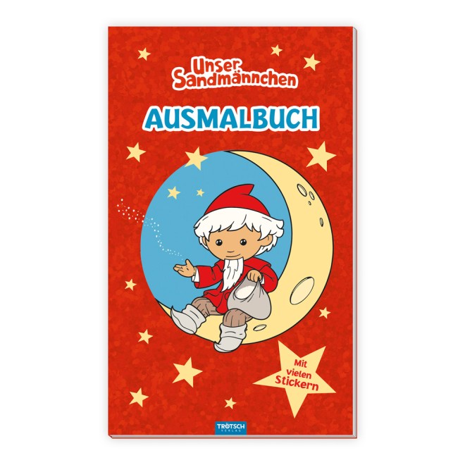 UNSER SANDMÄNNCHEN Malbuch/Ausmalbuch mit Stickern