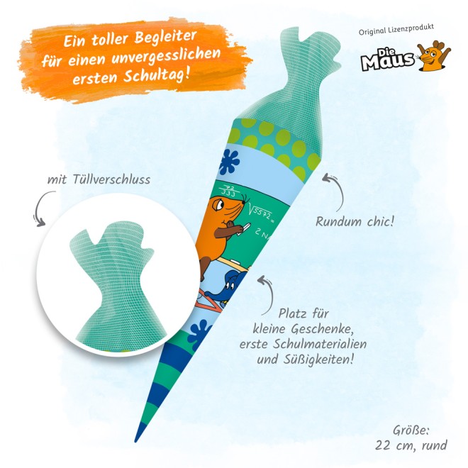 Die Maus Schultüte 22cm