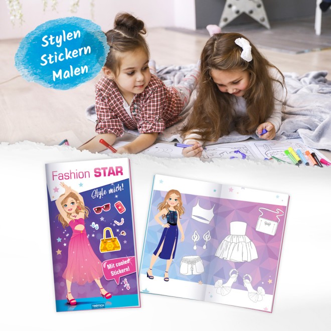 Stickermalbuch "Fashion Star - Filmstar"