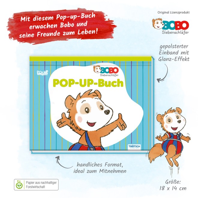 BOBO SIEBENSCHLÄFER Popup-Buch "Bobo"