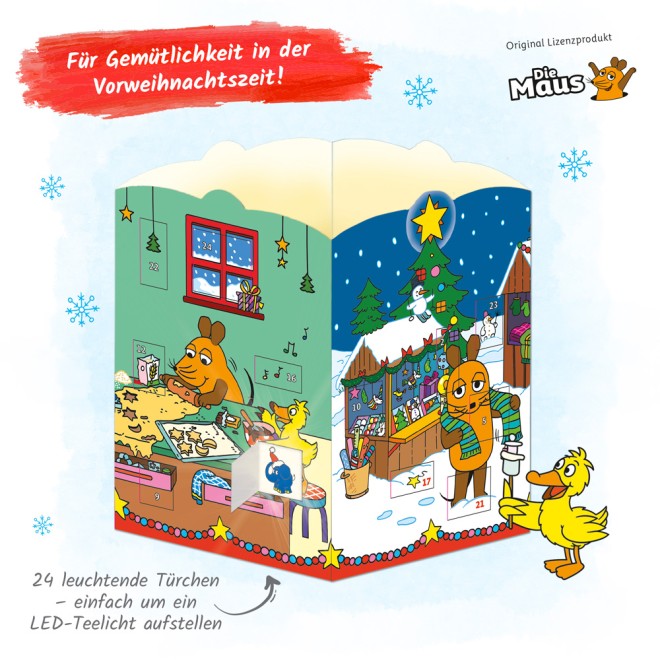 Die Maus Windlicht-Adventskalender