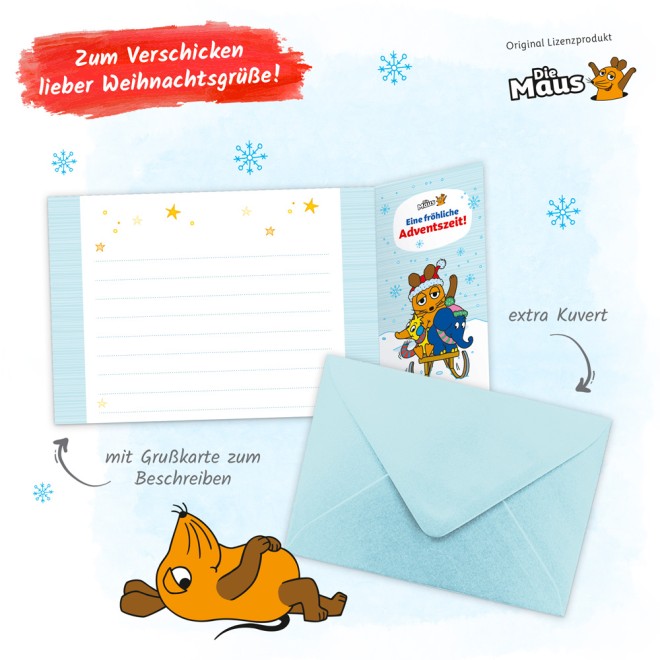 Die Maus Windlicht-Adventskalender