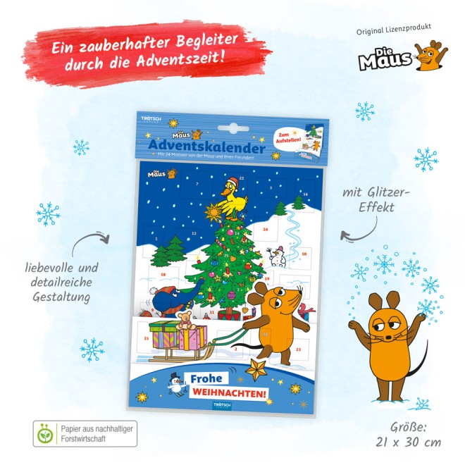 Die Maus Aufstell-Adventskalender