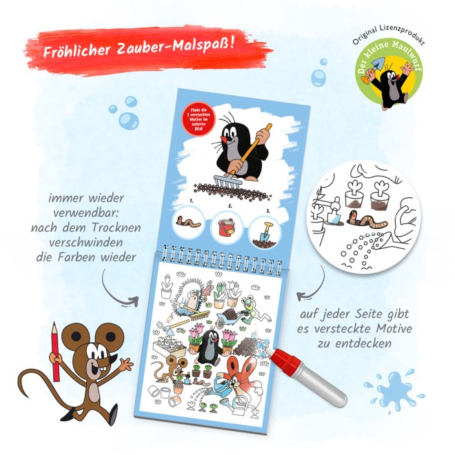 DER KLEINE MAULWURF Zaubermalspaß