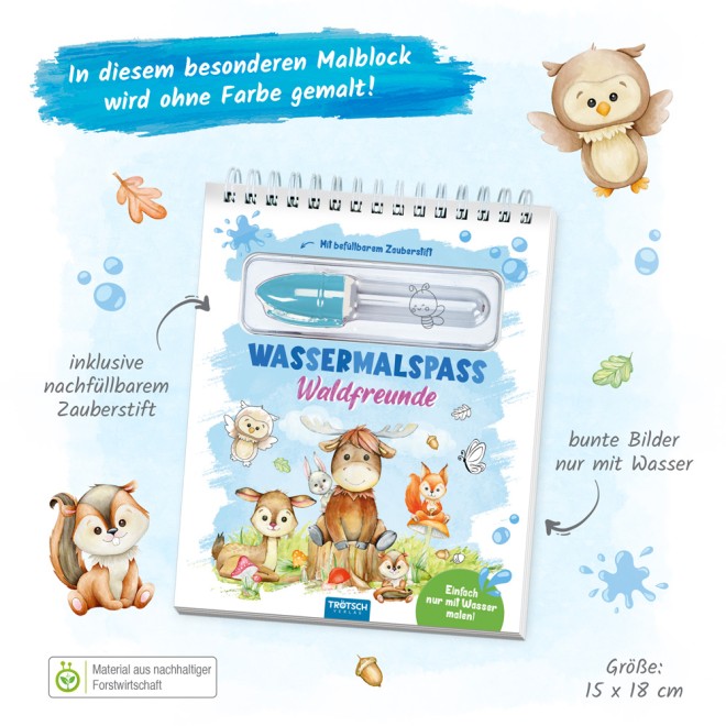 Wassermalspaß "Waldfreunde"