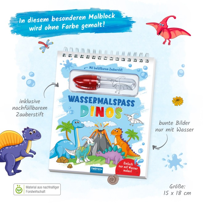 Wassermalspaß "Dinos"