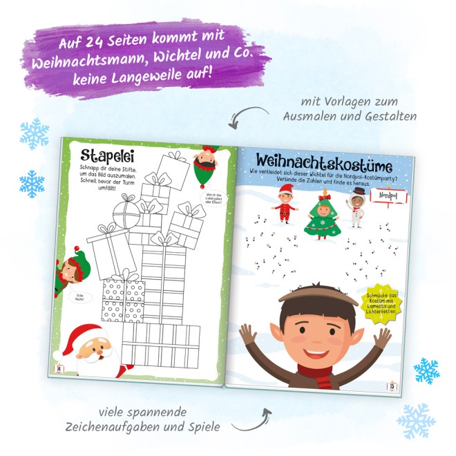 Weihnachtszauber - basteln, malen, spielen
