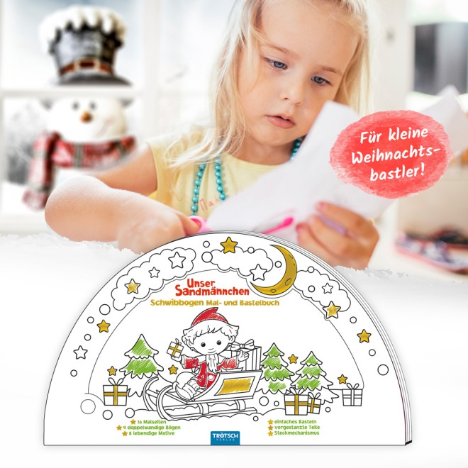 Unser Sandmännchen Schwibbogen Mal- und Bastelbuch