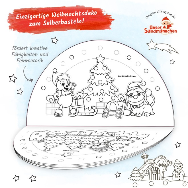 Unser Sandmännchen Schwibbogen Mal- und Bastelbuch