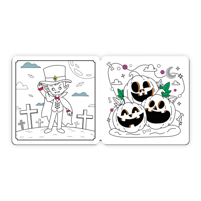 Gruselmalbuch mit Stickern