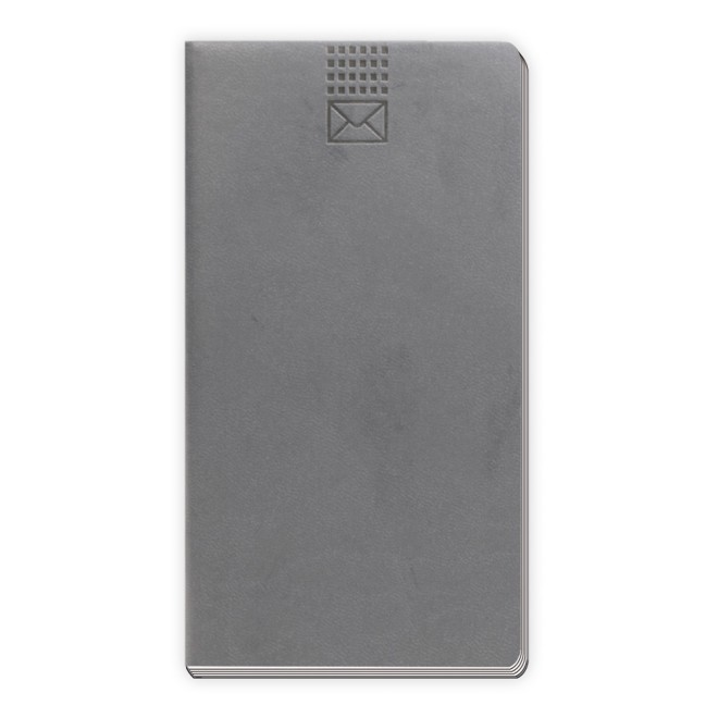 Adressbuch Soft anthrazit slim