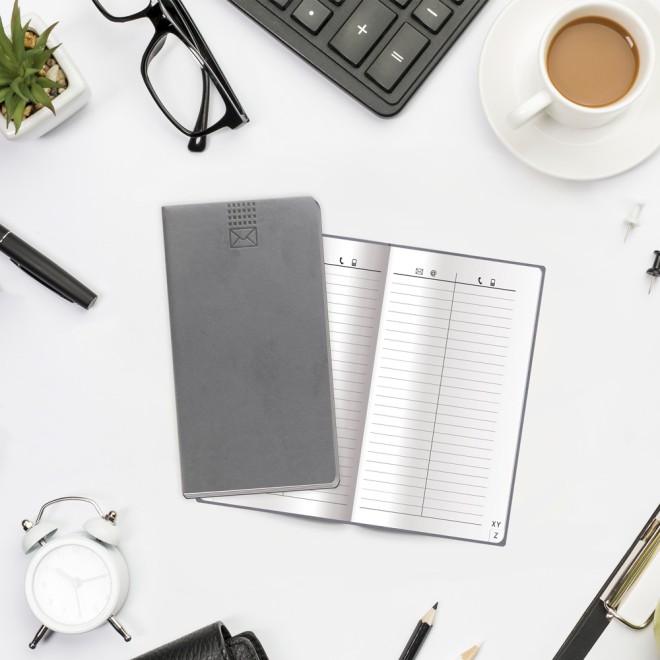 Adressbuch Soft anthrazit slim